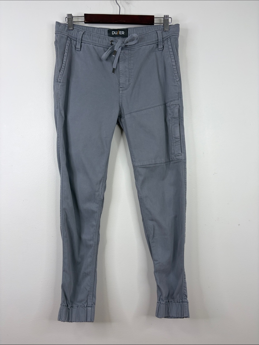 DU/ER No Sweat Jogger Mens 31 x 28 Light Gray N2X Slim Fit Comfy Stretch Pants